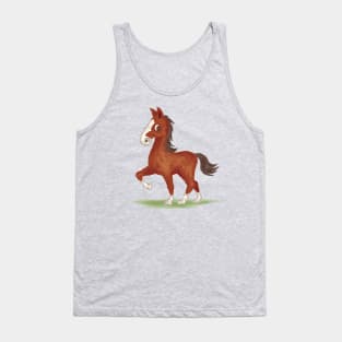 Horse is walking-T Tank Top